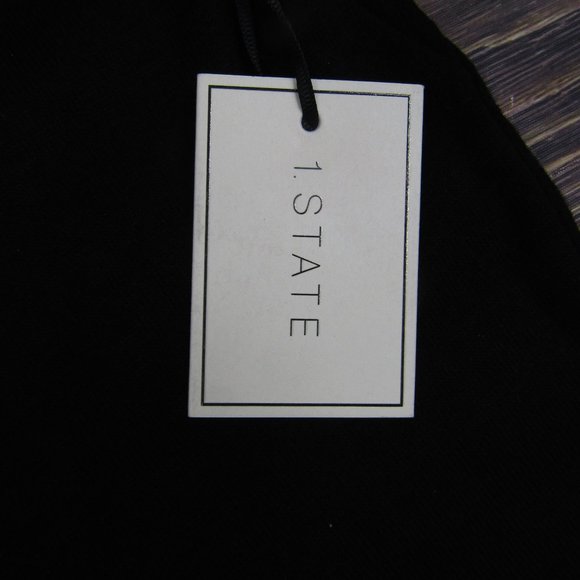 1.State NEW NWT XL Black Jogger Sweatpants - Picture 2 of 7